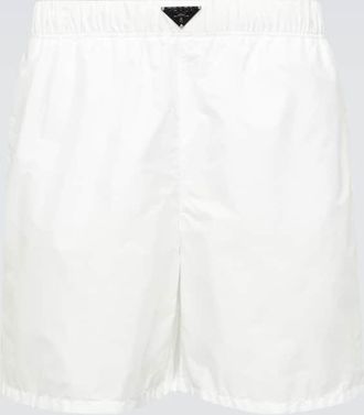 Prada Re-Nylon logo swim trunks