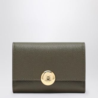Loewe Small Pebble wallet in khaki