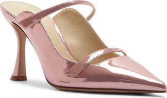 Alexandre Birman Tita Metallic Pointed Toe Mule Pump in Pink at Nordstrom, Size 6.5