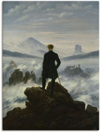 Artland Wandbild »Der Wanderer über dem Nebelmeer. Um 1818« Mann 1 Stk. tlg. als Leinwandbild, Poster in verschied. Grössen