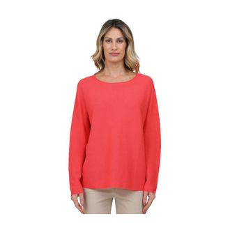 Gran Sasso Lange mouw ronde hals trui - Dames - Ronde hals truien - Rood - M - Truien & Vesten