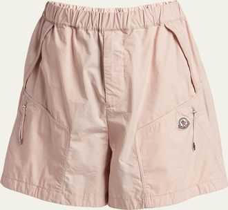 Moncler Mens Poplin Cargo Shorts