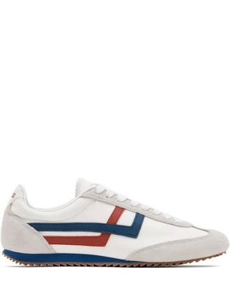 Keds Racer 77 striped sneakers - women - Nylon/Calf Leather/Calf Leather/Calf Suede/Rubber - 38 - White
