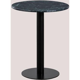 Sklum Mesa De Bar Redonda En M&aacute;rmol (&oslash;60 Cm) Rocher Sklum