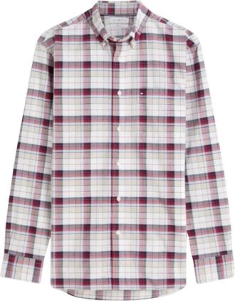 Tommy Hilfiger Heritage Oxford Medium Check - Heren - Casual Overhemden - Veelkleurig - M - Overhemden