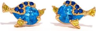 Girls Crew x Disney Finding Nemo Dory Cubic Zirconia Stud Earrings in Gold at Nordstrom