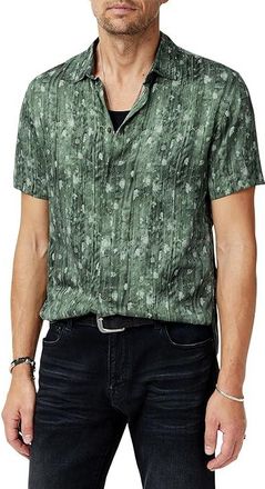 John Varvatos Sean Shirt W780S25 Mens Clothing Clover Green : SM (US 48), Cotton