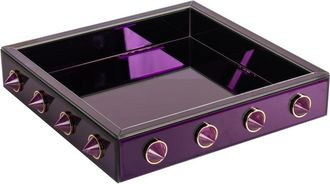 Richmond Interiors Design Tablett Jinx Violett, 34.5 x 34.5 cm