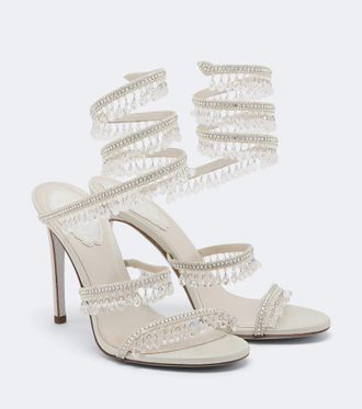 Rene Caovilla Chandelier embellished leather sandals