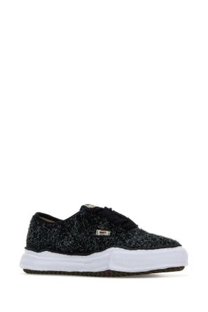 Miharayasuhiro Textured Fabric Sneaker - Black