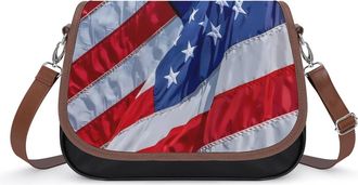 Generic U.S. Flag Small Womens Crossbody Bags Shoulder Handbag with Adjustable Strap for Travel