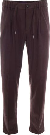 Herno Broeken, Heren, Bruin, S, Cropped Broek