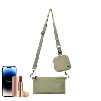 Generic Wallet Set - Canvas Carry Tote Satchel, Stylish Work Purse Collection, Adjustable Shoulder Strap Bag, Organizer for Folders Books, Daily Use Fashion A