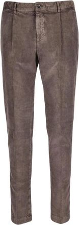 PESERICO Classico in Velluto Broek - Heren - Chinos - Bruin - 3XL - Katoen - Broeken