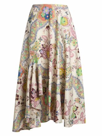 スカート ETRO FW25 Etro Midi Skirt (WRFA0058 99SASO9 X0804) Etro Midi Skirt - White - Women | WRFA005899SASO9X0804