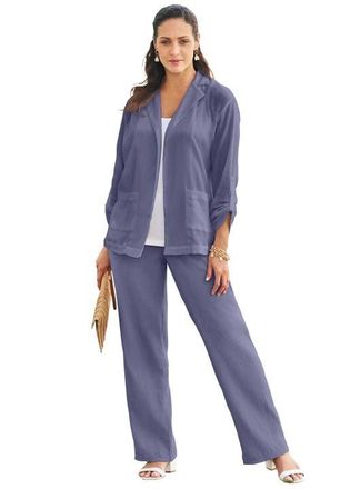 Jessica London Gauze Blazer in Deep Dusk at Nordstrom, Size 14