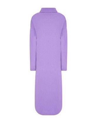 8 by YOOX KNIT ROLL-NECK MIDI DRESS