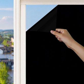 OEM Allecta - L&aacute;mina Opaca Negra Para Ventanas - Autoadhesiva - Anti-uv - 30 X 400 Cm