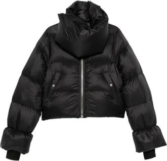 Rick Owens Chaqueta de plum&oacute;n con cuello de embudo - Jackets - Mujer - Negro - M