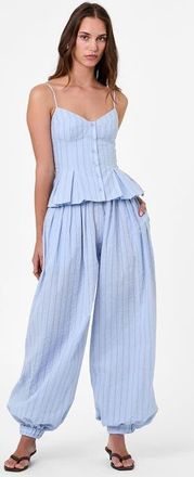 Nicholas Staci Top in Blue Multi Stripe at Nordstrom, Size 10