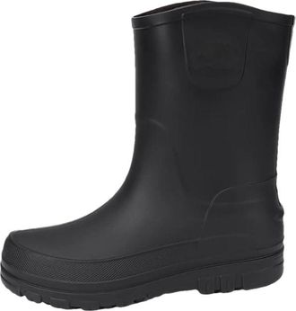 Generic Mens Waterproof Rain fleece Thickening Keep Warm Kitchen Anti-Slip Rain Boots Mid-Calf