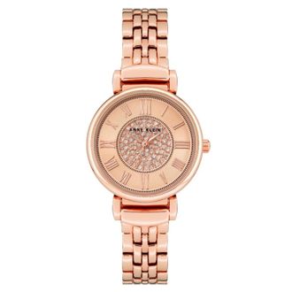 Anne Klein Womens Classic Rose gold Dial Watch