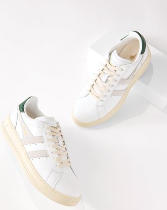 Gola Avalon Sneakers - White/Evergreen - 6 1/2 M Talbots