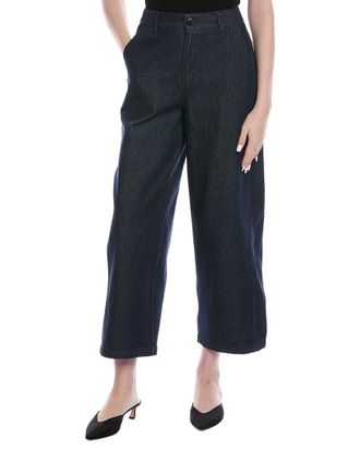 Color Block Barrel Jean