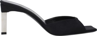 The Attico Black Satin Stiletto Heel Womens Sandals