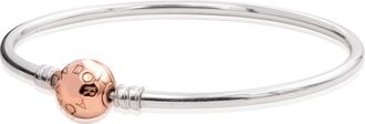 Pandora Moments Silver Bangle - PANDORA Rose Clasp