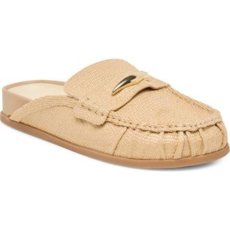 Dolce Vita Jodero Loafer Mule in Light Natural Woven Raffia at Nordstrom, Size 9.5