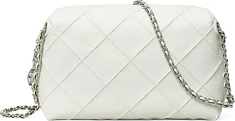 Tory Burch Fleming Soft Leather Crossbody Bag in Blanc at Nordstrom