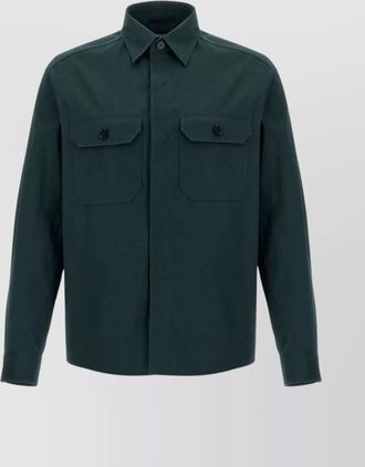 Ermenegildo Zegna shirt cotton collar button-down