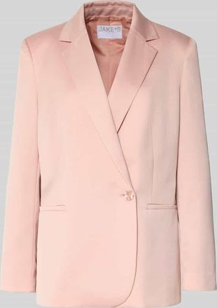 Jake*s Relaxed Fit Blazer mit Reverskragen in Altrosa, Gr&ouml;&szlig;e 32