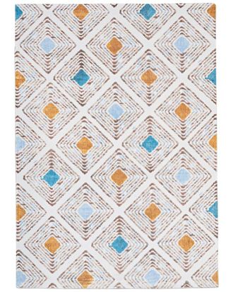 Linon Motif Printed Soft Blinx Area Rug