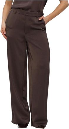 Omoda Dames, Broeken, Bruin, Maat: XL