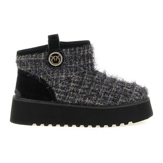 Pinko Pinko, Schoenen, Dames, Grijs, 39 EU, Martina 08 Enkellaarsjes
