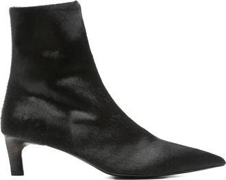 Marsèll pointed-toe boots - women - Leather/Leather/Fabric - 38 - Black
