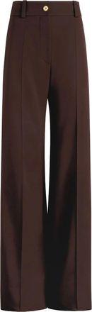 Patou Tailored Gold-button Trousers