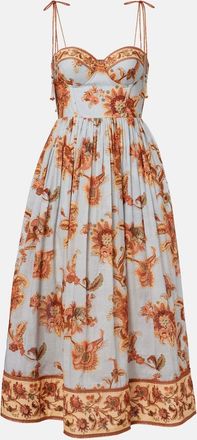 Zimmermann Aster paisley cotton bustier dress