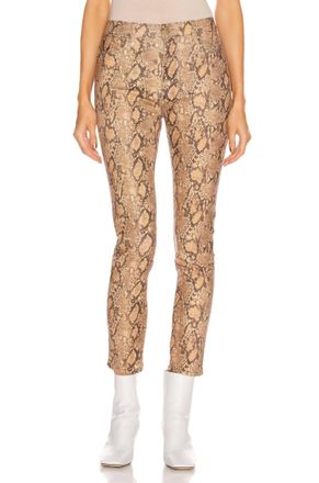 Frame Denim Le Hi Skinny Coated Jeans In Python