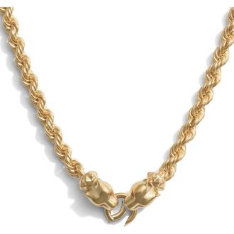 Awe Inspired Jaguar Collector Necklace in 14K Gold Vermeil at Nordstrom