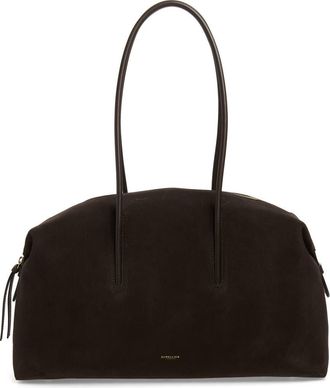 DeMellier The Stockholm Leather Top Handle Bag in Dark Chocolate at Nordstrom