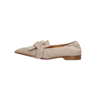 Notre-V Schoenen, Dames, Beige, 38 EU, Leer, 5672 Loafers