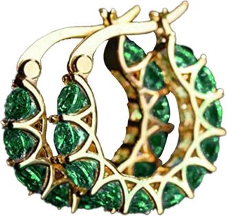 Generic Silver Hoops Earrings For Women,925 Sterling Silver Earrings,Dainty Small Huggie Hoop Earring Swith Cubic Zirconia,Hypoallergenic Lightweight Flower D