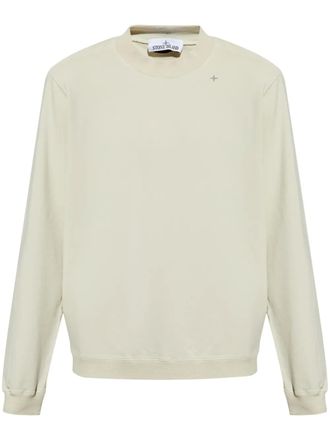 Stone Island Stellina sweatshirt - men - Cotton/Elastane - L - Neutrals