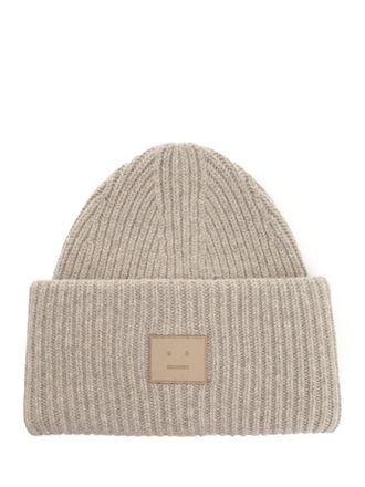 Acne Studios Yal Wool Hat Cappelli Beige-Donna