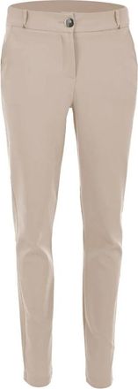 ZiZo Licht Zand Elegant Broek - Dames - Slim Fit Broeken - Beige - XL - Tweed - Broeken