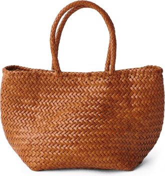 Dragon Diffusion Small Basket Bag with Woven Texture