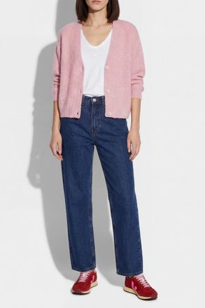 American Vintage V-neck T-shirt, Womens, White